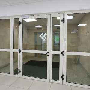 Алюминиевая дверь с импостом GFTD681
